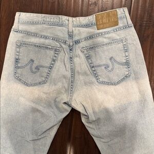 AG Adriano Goldschmied Light Wash Men's Straight Jeans 33R